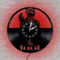 Skeletal Brain Wall Clock, featuring an artistic depiction of a human figure with the word "fool" below, set against a red gradient above a brick wall.
